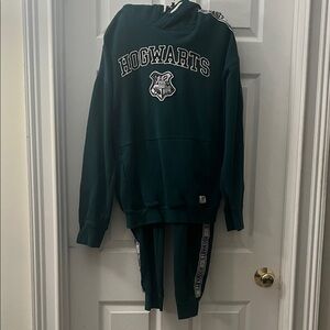 H&M Dark Green Hogwarts Kids Matching Set